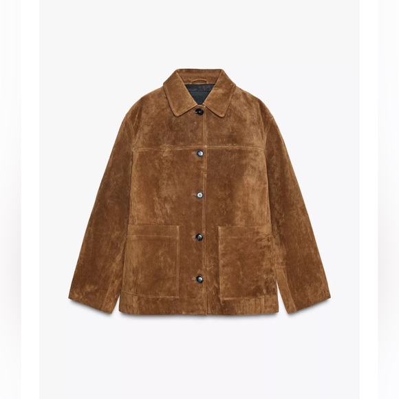 Zara ZW COLLECTION LIMITED EDITION SUEDE LEATHER JACKET - Picture 3 of 6